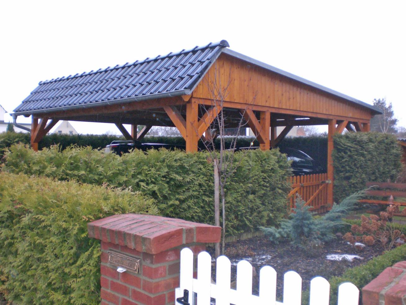Carport, Pavillon und Pergola